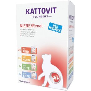 KATTOVIT Feline Diet Niere/Renal - vd kattefoder - 12 x 85g