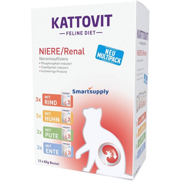 KATTOVIT Feline Diet Niere/Renal - vd kattefoder - 12 x 85g