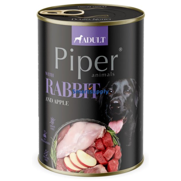 DOLINA NOTECI Piper Animals Rabbit and apple - vdt hundefoder - 800g