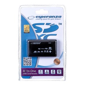 Esperanza EA119 kortlser Sort USB 2.0