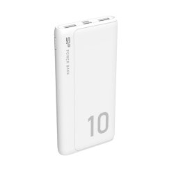 Silicon Power Gp15 Powerbank Eksternt Batteri 10000 mAh 2X USB 2.1A Hvid
