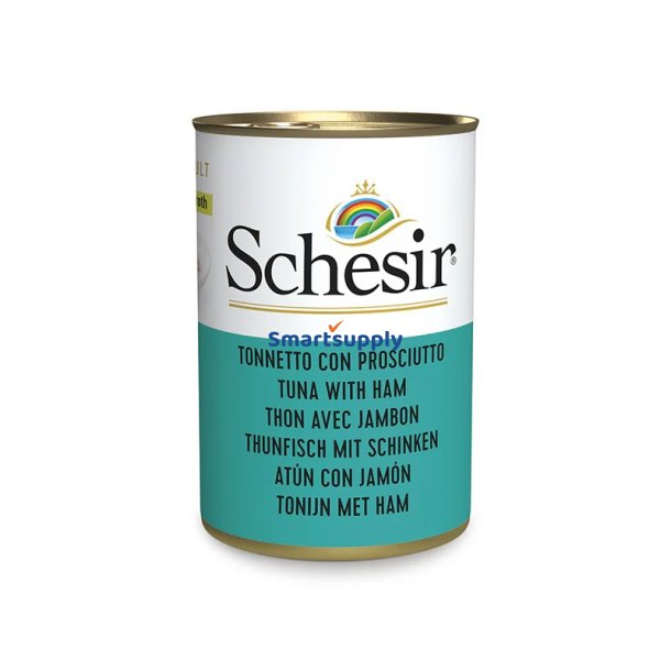 SCHESIR Tun med skinke i bouillon - vd kattefoder - 140g