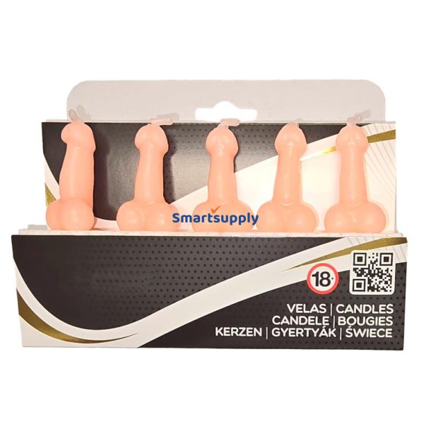 5 Penis-Shaped Candles Set