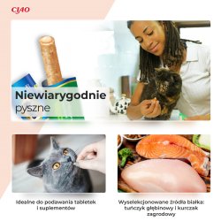 Inaba Churu Rolls Chicken Opskrift Wraps Tun Med Kammusling Opskrift - Kattegodbidder - 4X10 G