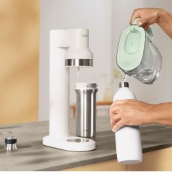 Brita sodaTRIO flaske (1 l; hvid)