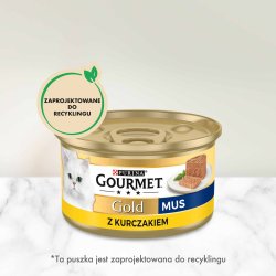 Purina Nestle Gourmet Gold - laks og kylling -85 g vdfoder til katte