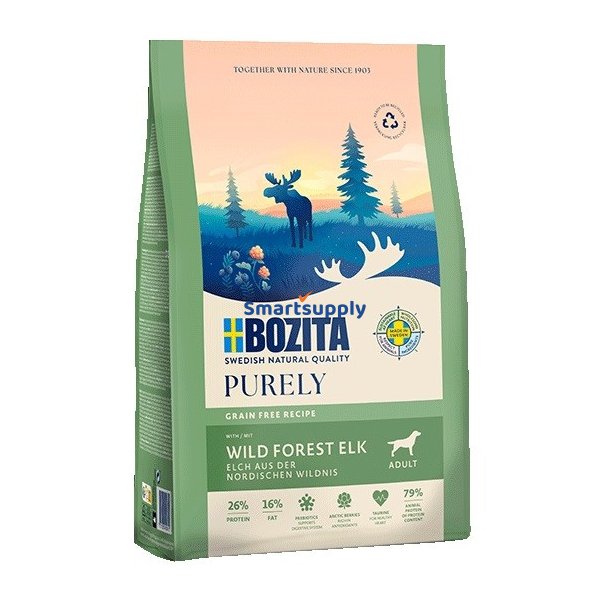 Bozita Purely Adult Elk - Trfoder Til Hunde - 2,5 Kg