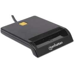 Manhattan Usb-A Contact Smart Card Reader, Ekstern, Windows Eller Mac, Kabel 105 cm