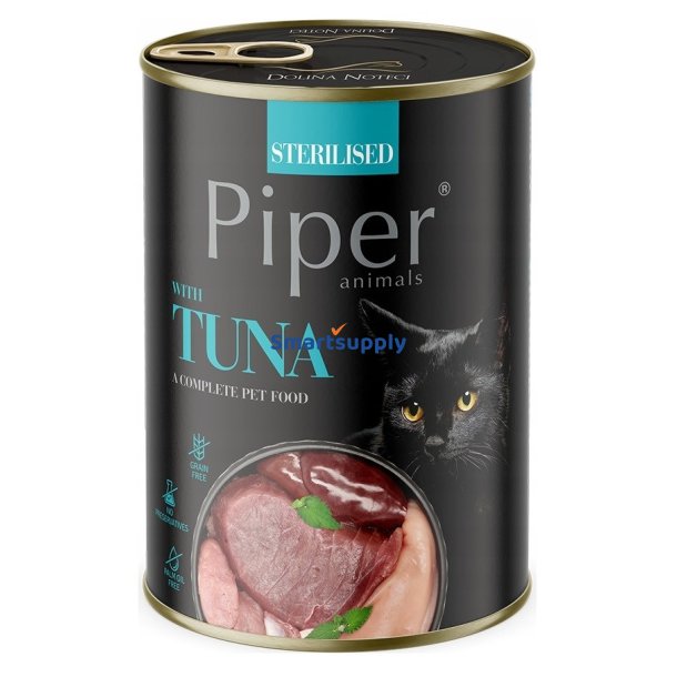 Dolina Noteci Piperdyr Steriliseret Med Tun - Vdfoder Til Katte - 400G