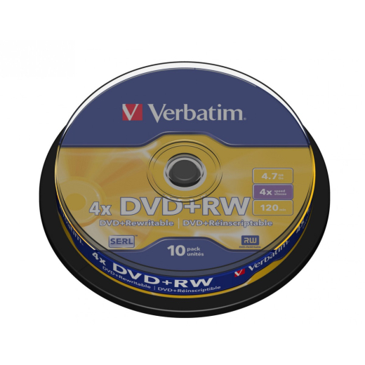 Verb DVD+RW 4x 4.7GB 10P CB 4348