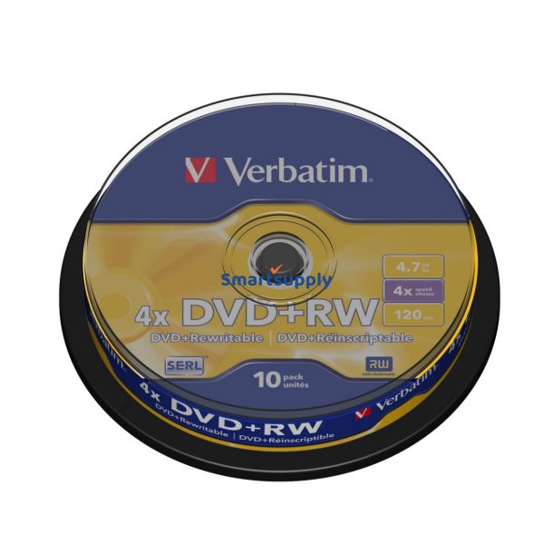 Verb DVD+RW 4x 4.7GB 10P CB 4348