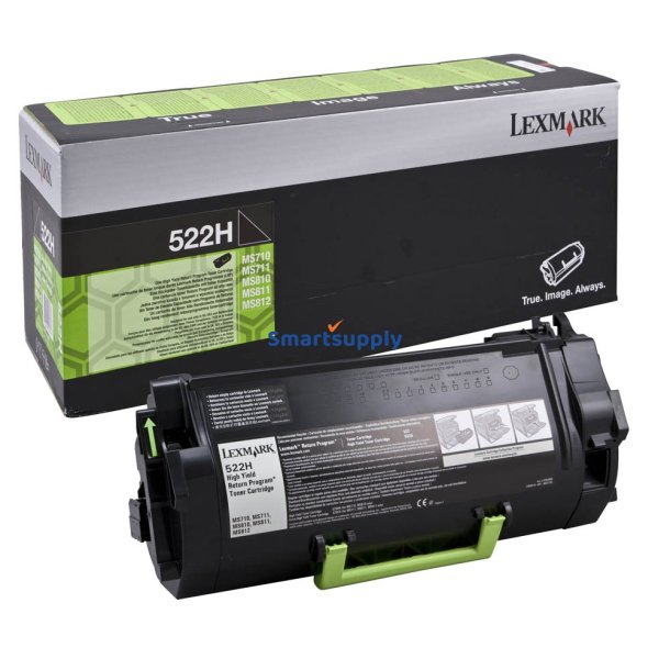 Lexmark 522H toner h�j kapacitet 25.000 sider original