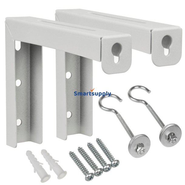 Maclean Mc-923 St Med 2 Bjler Til Projektionsskrme, Max. Belastning 25 Kg (Til St), Stl