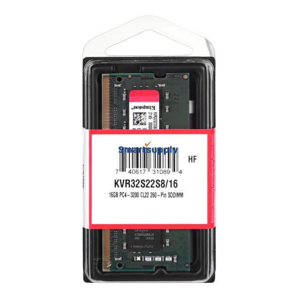 Kingston Kvr32s22s8/16 Ram 16Gb 1 X 16Gb Ddr4 3200 Mhz