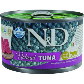 FARMINA N&D Cat Natural Tuna - vdfoder til katte - 140 g