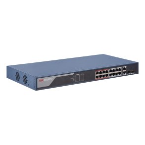 Hikvision DS-3E1318P-EI netvrksswitch Administreret Fast Ethernet (10/100) Strm over Ethernet (PoE) 1U Bl