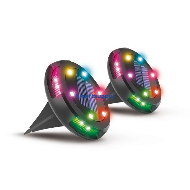 Activejet St Med 2 Rgb LED Solcellelamper Activejet Larix