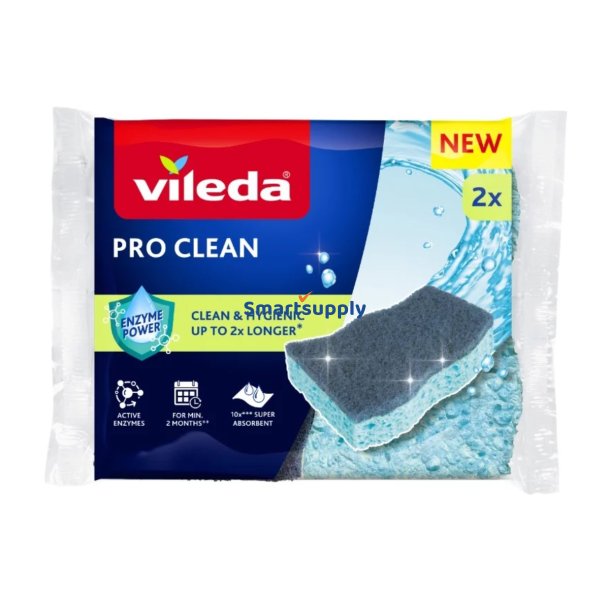 Viskoseskure Med Enzymer Vileda Pro Clean 2 Stk