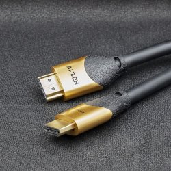 Qoltec 50355 HDMI v2.1 kabel Ultra hj hastighed 8K | 60Hz | 28AWG | GULD | 2m