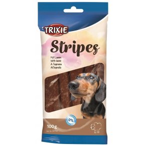TRIXIE Stripes med lammekd - Hundegodbidder - 100g