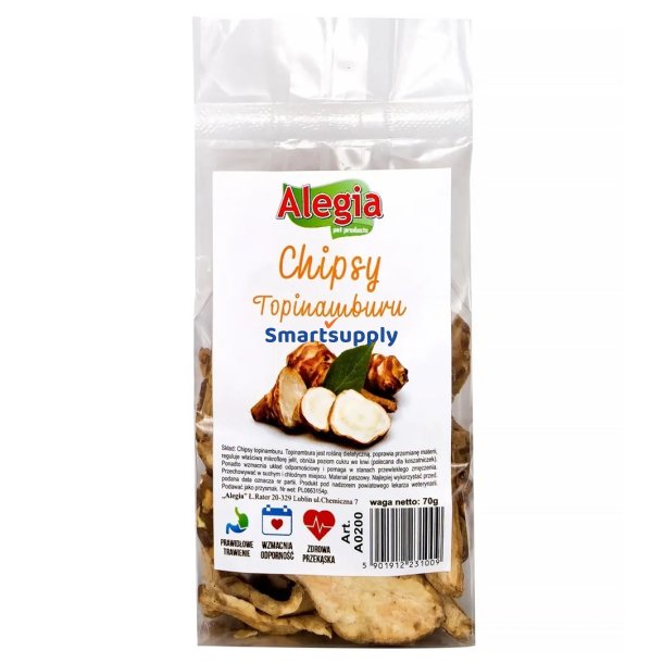 ALEGIA Jerusalem artichoke chips - godbidder til gnavere og kaniner - 70g