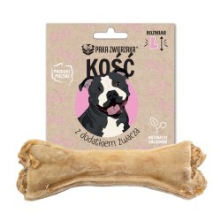 Knogle Med Kallun Additiv L 13,5 cm - Hundegodbid - 70G