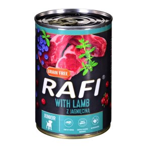 Dolina Noteci Rafi Junior med lam, tranebr og blbr - Vd hundemad 400 g