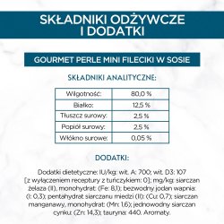 PURINA Gourmet Perle Mini fillets in sauce - vd kattefoder - 60x85g