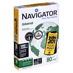 Kopipapir Universal Premium Navigator 8247A80 (A4, 80G/M2, 500 Ark, Papir Hvid)