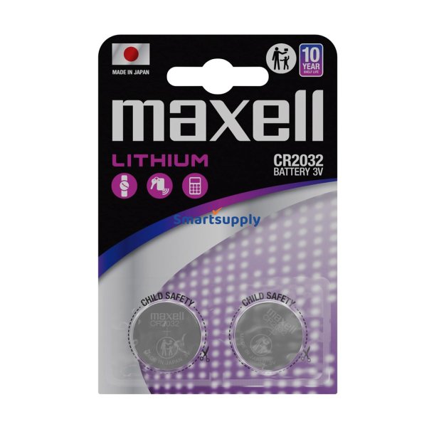 Maxell Cr2032 Batteri 2 Stk