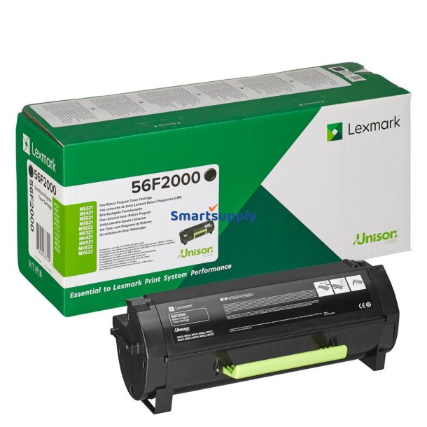 Lexmark 56F2000 toner 6.000 sider original