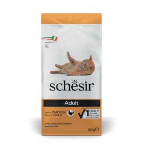 SCHESIR Adult Rich in chicken - trfoder til kattekillinger - 10kg