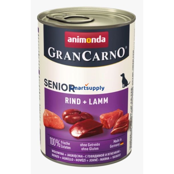 Animonda Grancarno Senior Oksekd Med Lam - Vdfoder Til Hunde - 400G