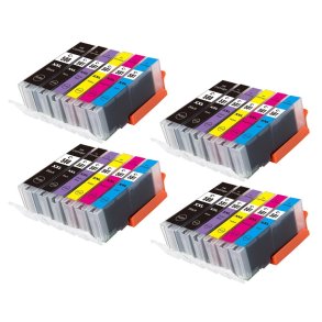 Canon 580 / 581 XXL B/B/C/M/Y/PB 24 blkpatroner kompatibel