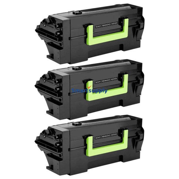 Rabat Lexmark 58D2H00 toner 3 stk 45.000 sider kompatibel