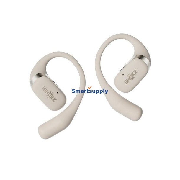 Shokz Openfit-Hovedtelefoner Trdlse Opkald Med rekrog/Musik/Sport/Hverdag Bluetooth Hvid