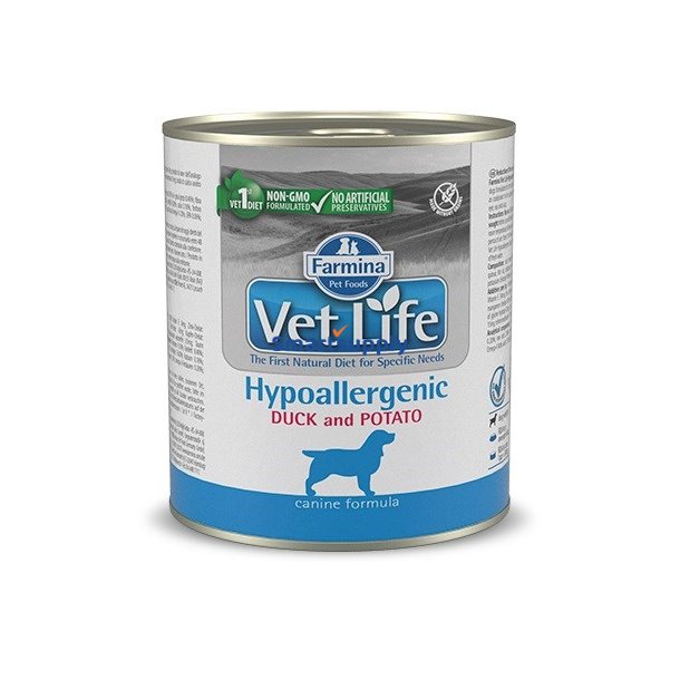 FARMINA Vet Life Diet DOG Hypoallergenic Duck & Potato - vdt hundefoder - 300 g