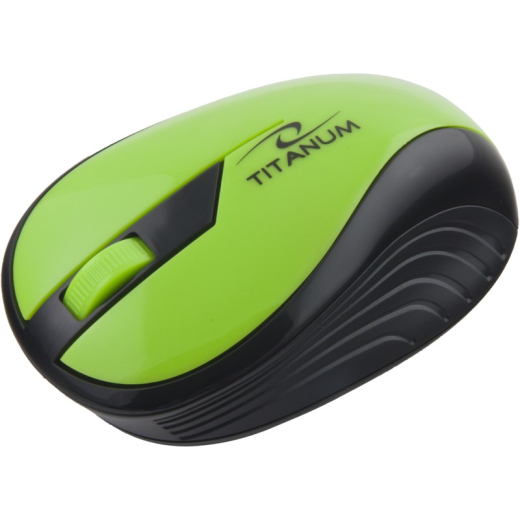 TR�DL�S OPTISK MUS 1000DPI TM114G REGNBUE GR�N