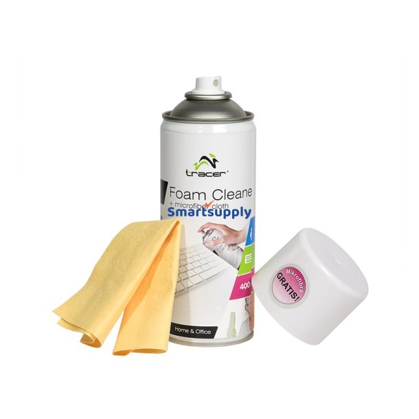 Skumrenser 400ml+Microfiber klud