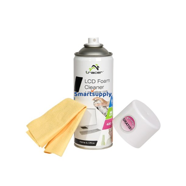 LCD Skum Reng�ringsmiddel 400ml+ mikrofiberklud