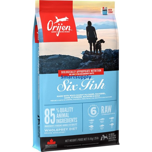 ORIJEN Six Fish - trfoder til hunde - 11,4 kg