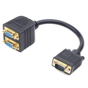 Adapter VGA(M)-> 2xVGA(F) 20cm