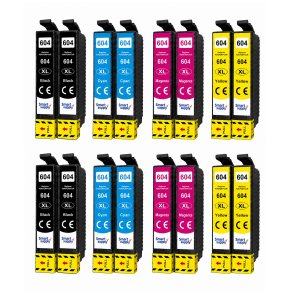 Epson 604 XL BCMY 16 stk bl�kpatroner kompatibel rabatpakke