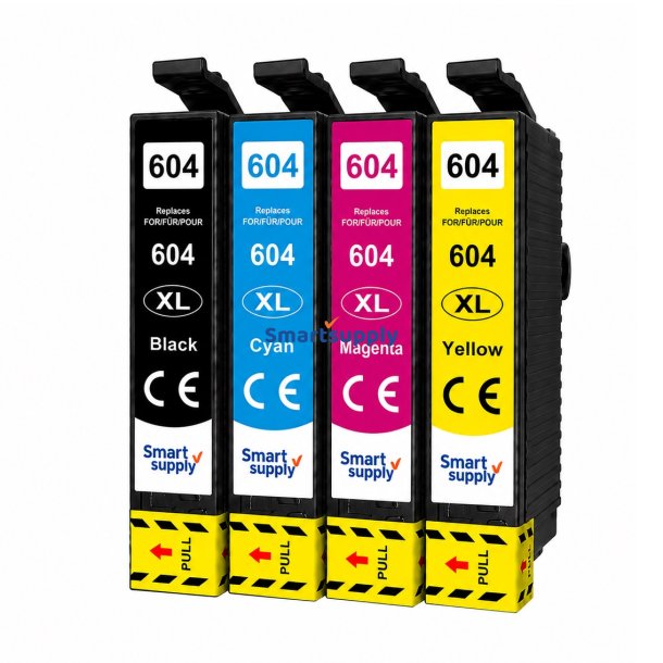 Epson 604 XL BCMY 4 stk bl�kpatroner kompatibel rabatpakke