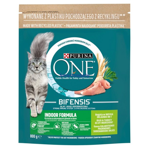 PURINA One Bifensis Adult Indoor - trfoder til kattekillinger - 800 g