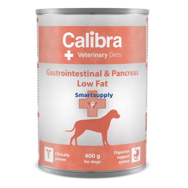 Calibra Veterinrditer Gastrointestinal Fedtfattigt - Vdfoder Til Hunde - 400G