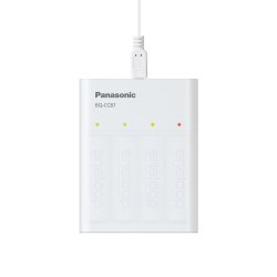 USB Batterioplader Panasonic Eneloop Smartplus Bq-Cc87 + 4X Aa 2000 mAh
