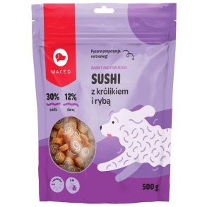 MACED Sushi with rabbit and fish - godbid til hund - 500g