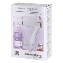 ProfiCare PC-HT 3009 1400 W Champagne, Hvid