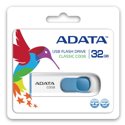 C008 32GB Hvid-Bl�
